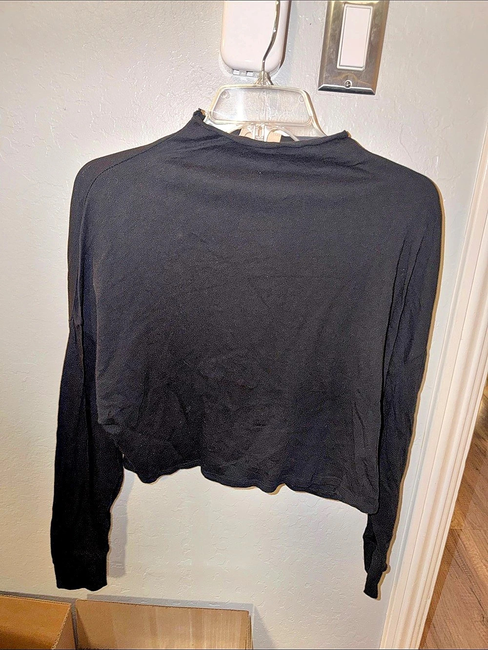 Chaser Long Sleeve Top in Black Size Small